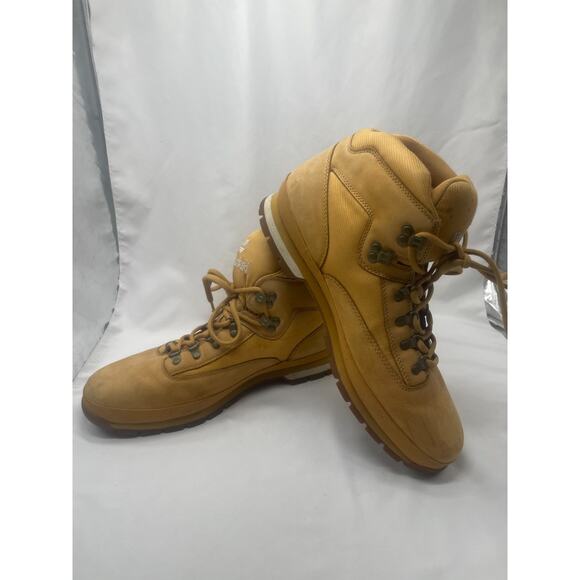 Timberland Men's Euro Hiker Boots Wheat 91566 Sz 15 - Picture 7 of 10